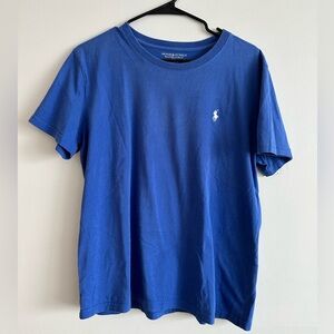 Ralph Lauren Denim Blue Men T-Shirt Size L Custom Fit